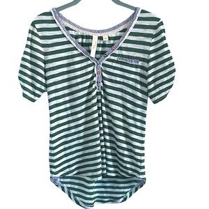 Anthropologie Feather Bone striped t- shirt size S